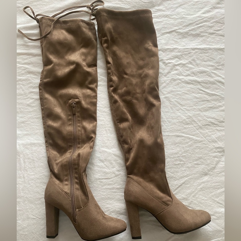 Suede Thigh high boots